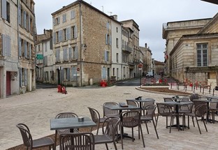 la rue du palais en travaux